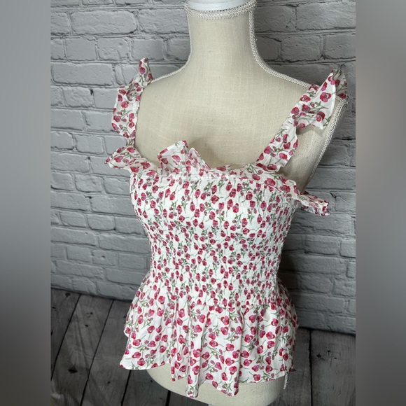 J crew liberty rose smocked top size XXS - Picture 4 of 11